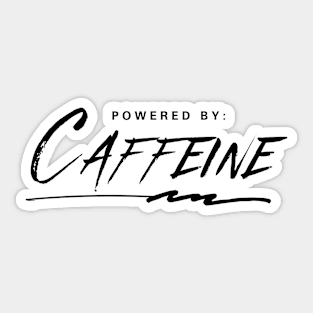 Powered by Caffeine Sticker